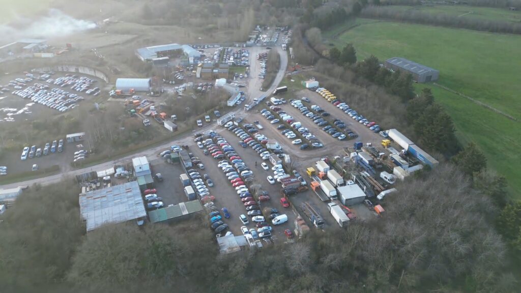 Drone footage showing the current state of the Butterfly World site.