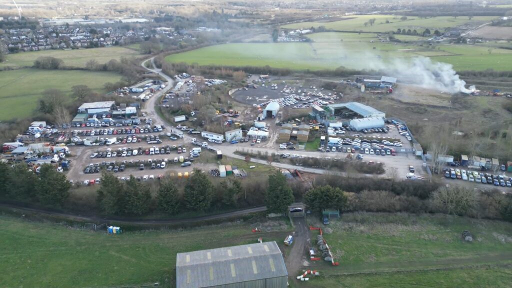 Drone footage showing the current state of the Butterfly World site.