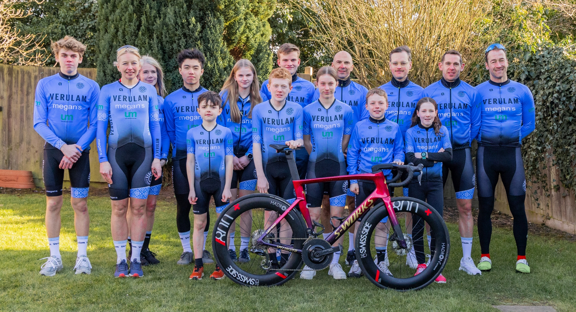 The launch of the new kit for Verulam Cycling Club's racing team. Photo: Judith Parry