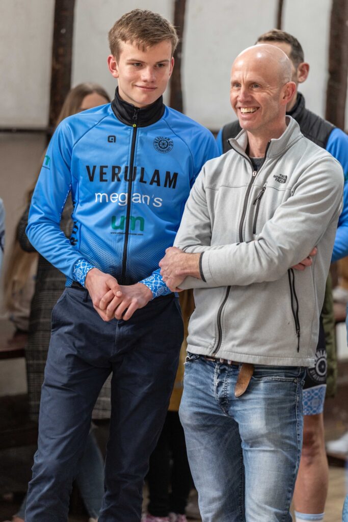 The launch of the new kit for Verulam Cycling Club's racing team. Photo: Judith Parry