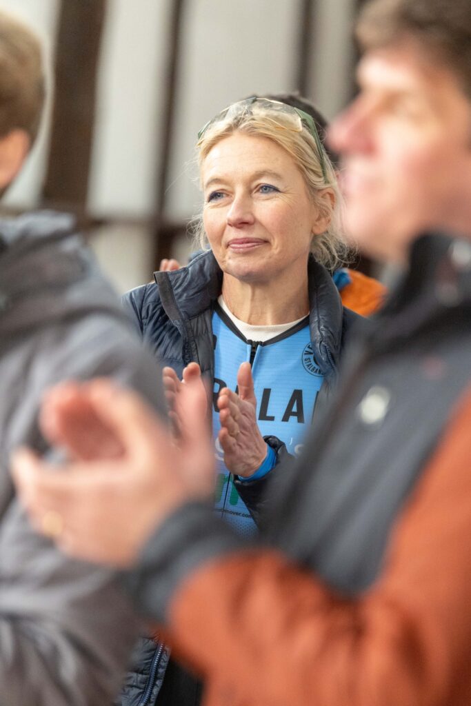 The launch of the new kit for Verulam Cycling Club's racing team. Photo: Judith Parry
