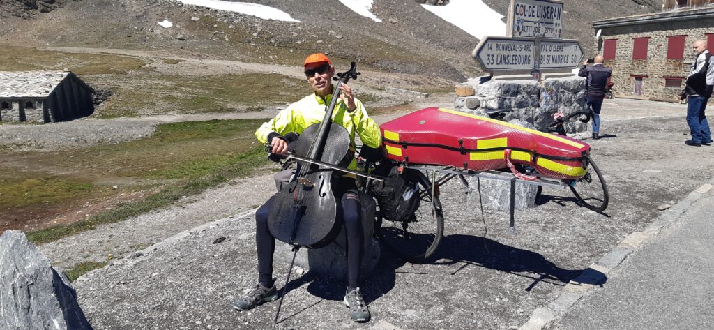 Kenneth Wilson at Col de l'Iseran