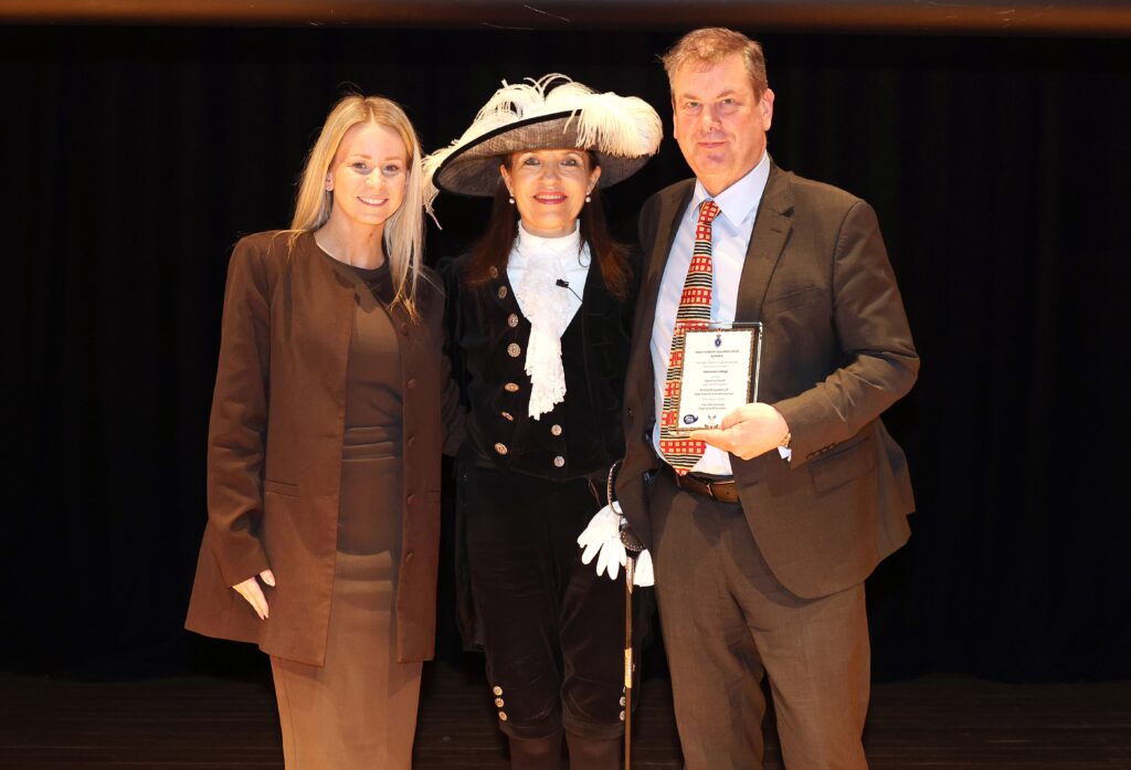 Oaklands College principal and CEO Andrew Slade and deputy principal for strategy, partnership and business development Clare Dolan with the High Sheriff