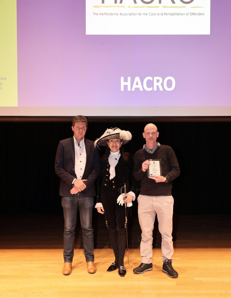 Annie Brewster with the team from HACRO.