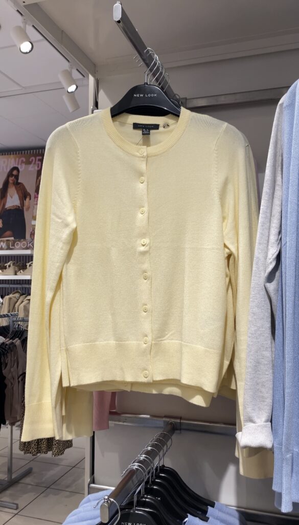 Butter yellow cardigan, New Look £18.99
