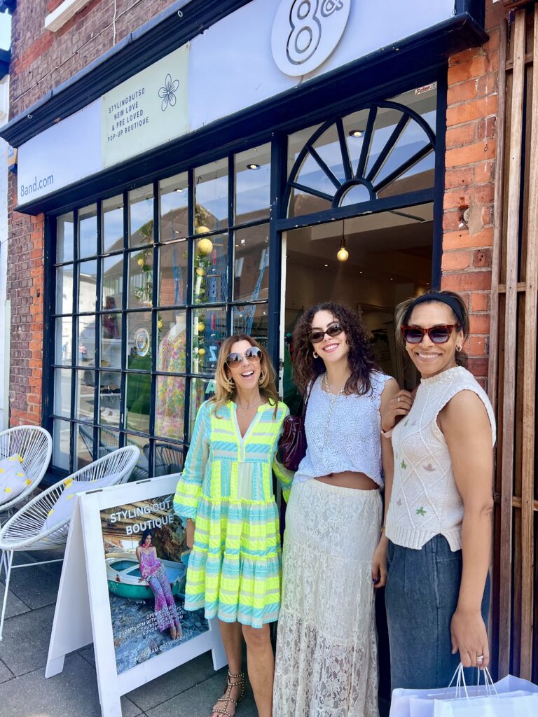 Karen Jennings and friends at StylingOut50 boutique in Harpenden