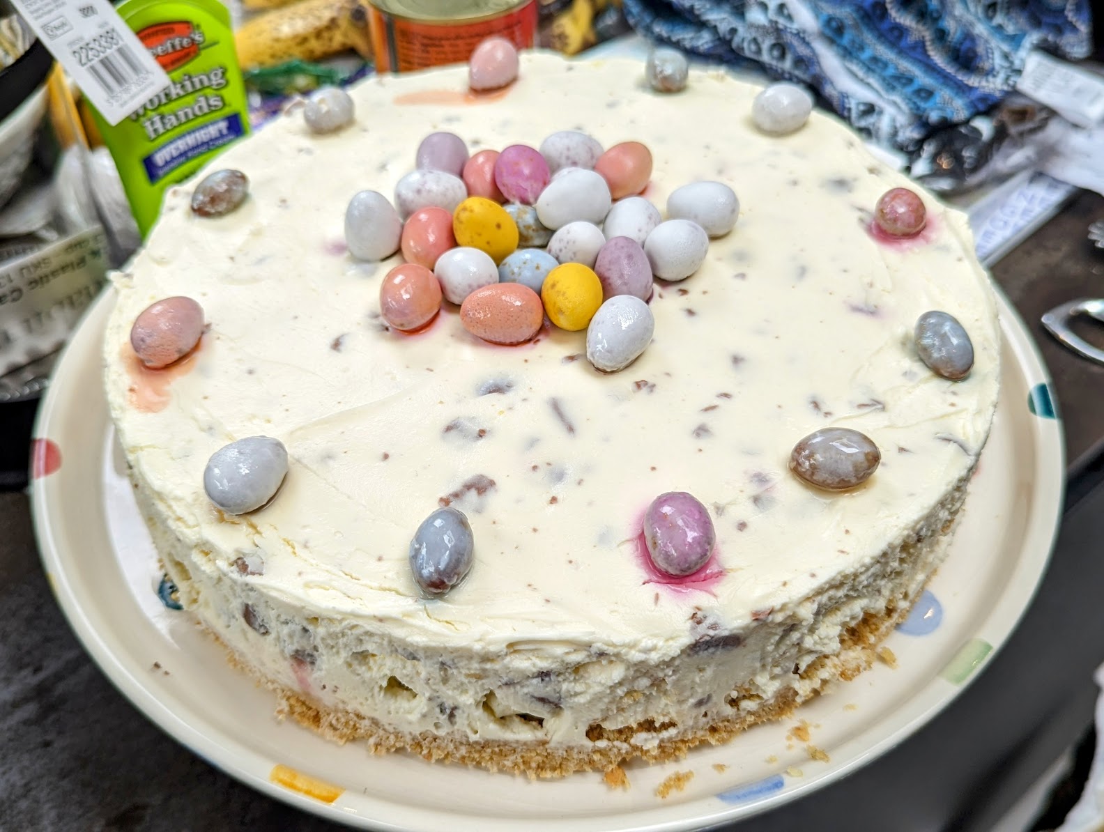 Mini egg cheesecake