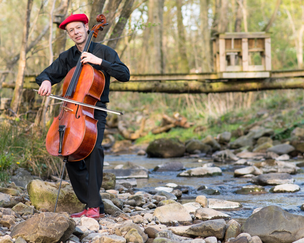 Kenneth Wilson playing by the river