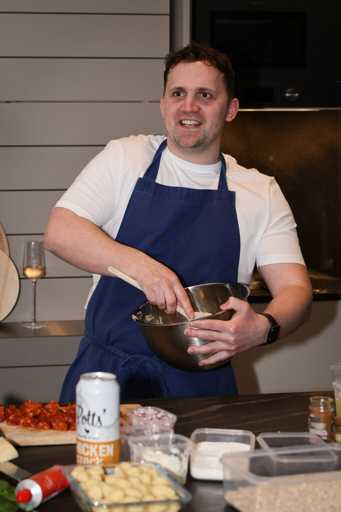 Jon Watts' cookery demonstration at Poggenpohl. Photo: Claire Lane