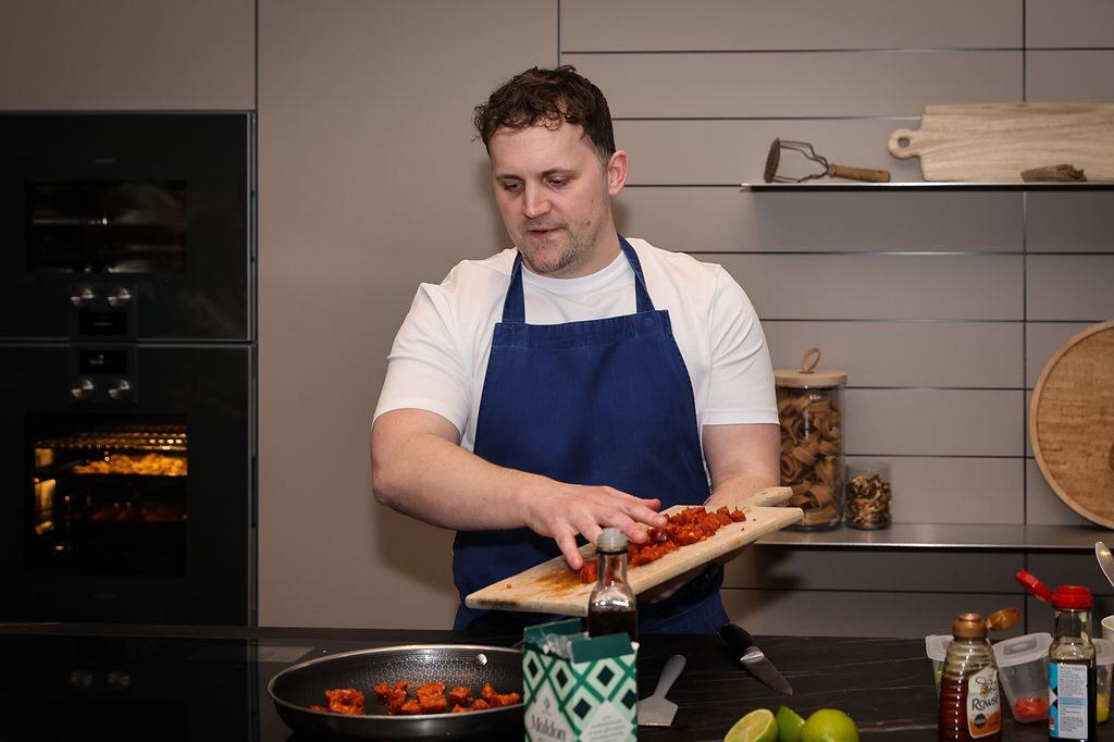 Jon Watts' cookery demonstration at Poggenpohl. Photo: Claire Lane