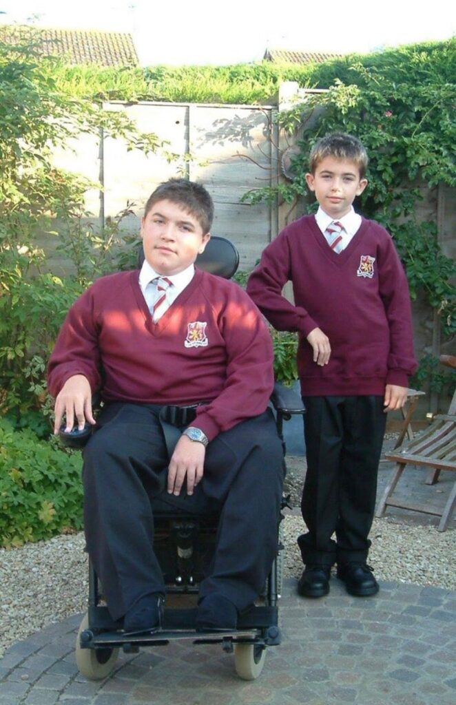 Ben Pusey (right) and his brother Lewis.