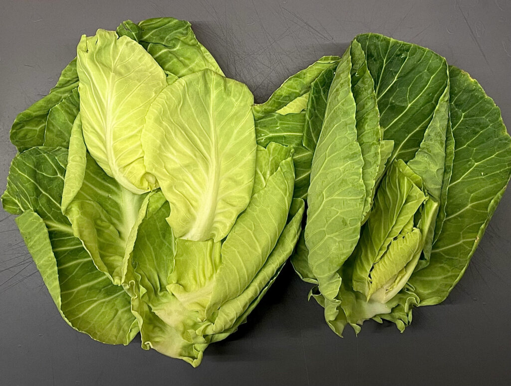 Whole spring greens