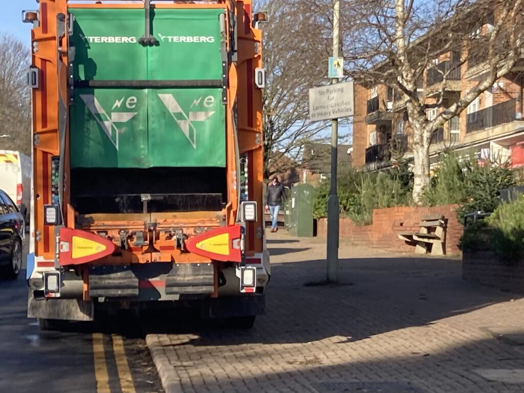Double yellow parking next to a no parking sign in New Greens.