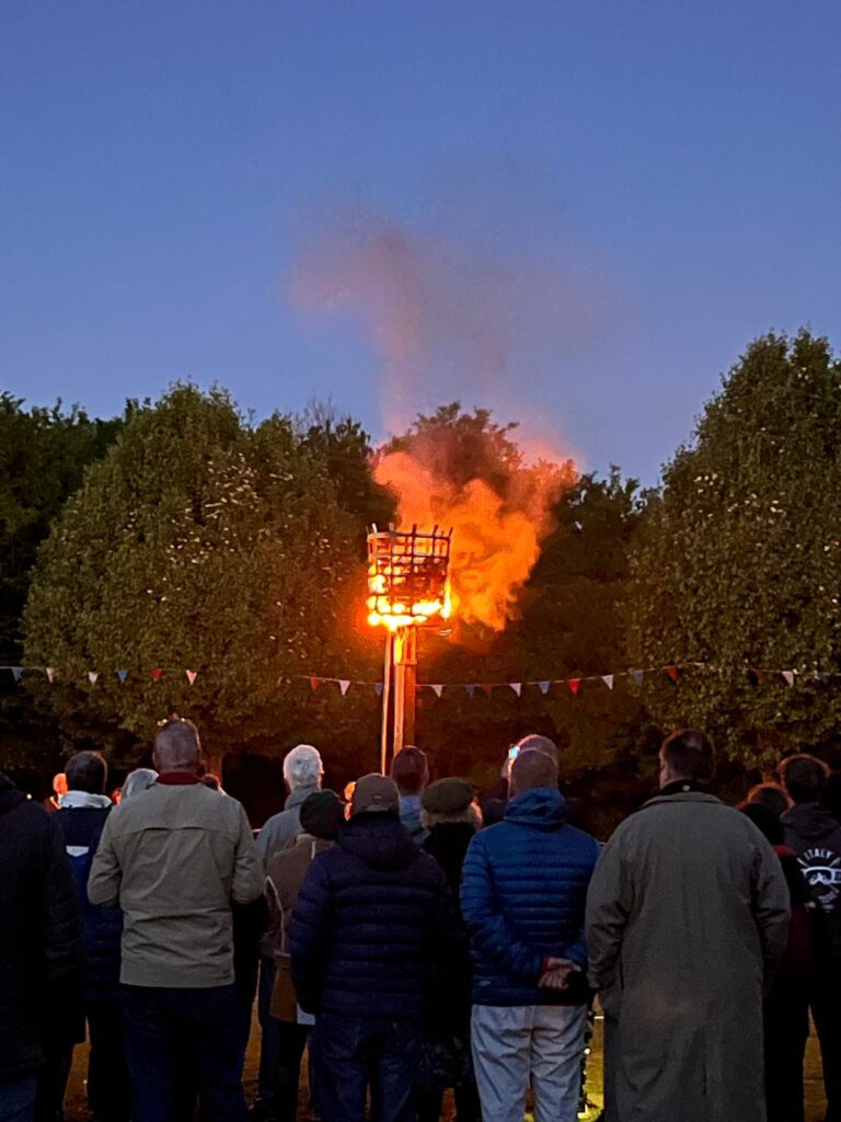 Beacon lighting at Highfield Park