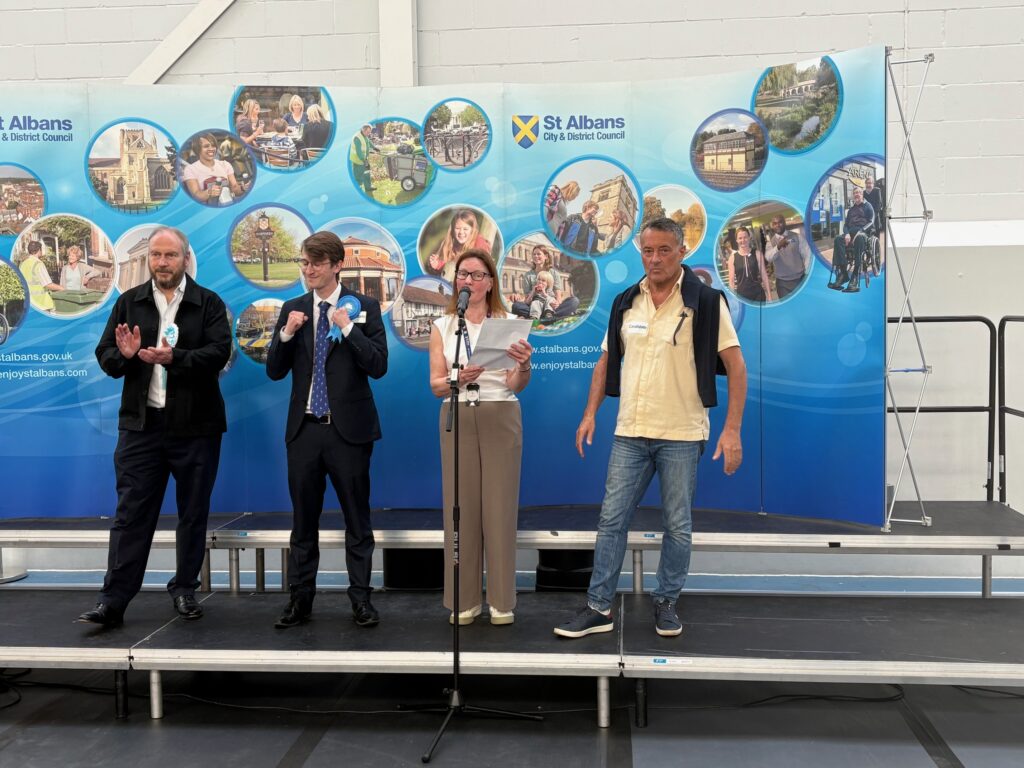 Matt Cowley wins Harpenden South West division.