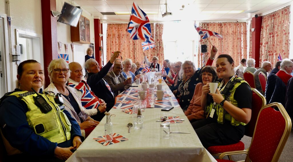 VE Day lunch at the Caledon Community Centre in London Colney. Photo: John Andrews