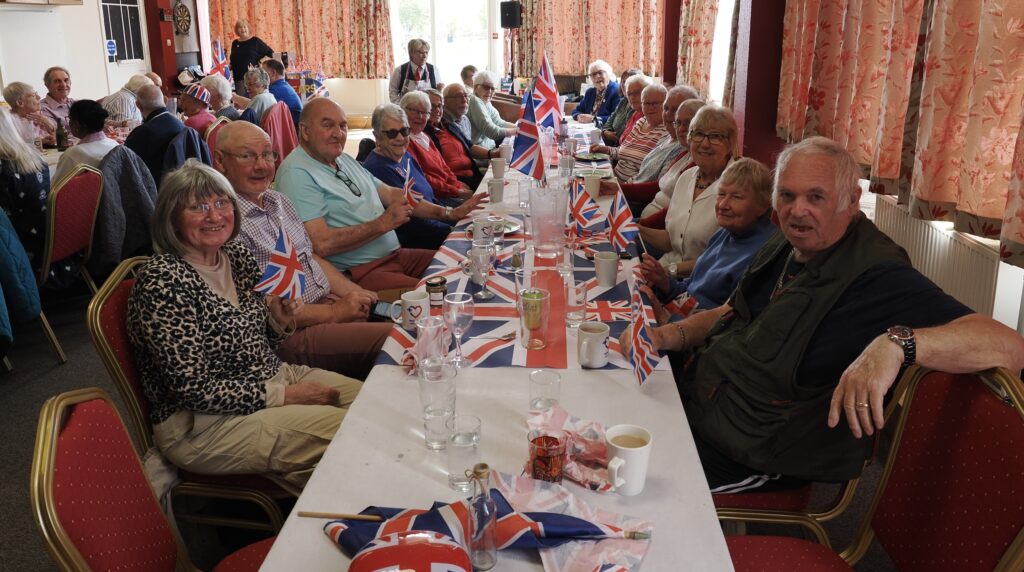 VE Day lunch at the Caledon Community Centre in London Colney. Photo: John Andrews