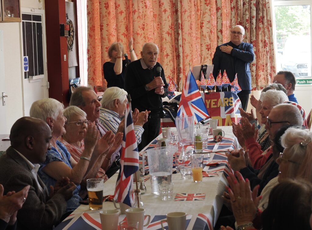 VE Day lunch at the Caledon Community Centre in London Colney. Photo: John Andrews