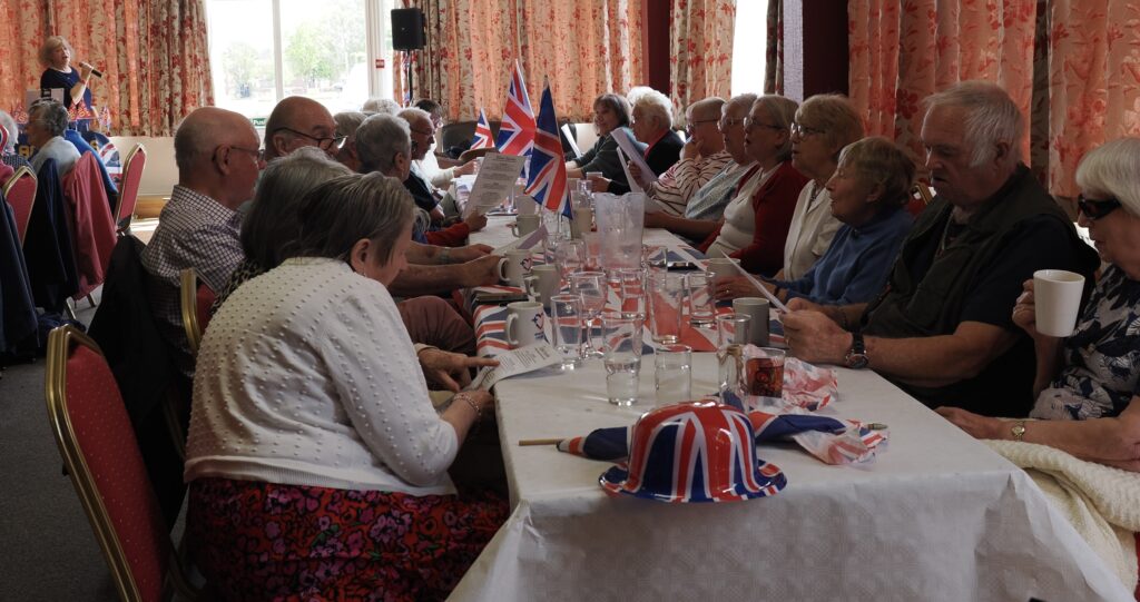 VE Day lunch at the Caledon Community Centre in London Colney. Photo: John Andrews