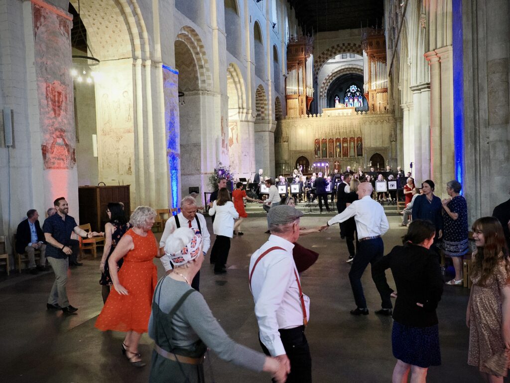 St Albans Cathedral's VE Day dance. Photo: John Andrews