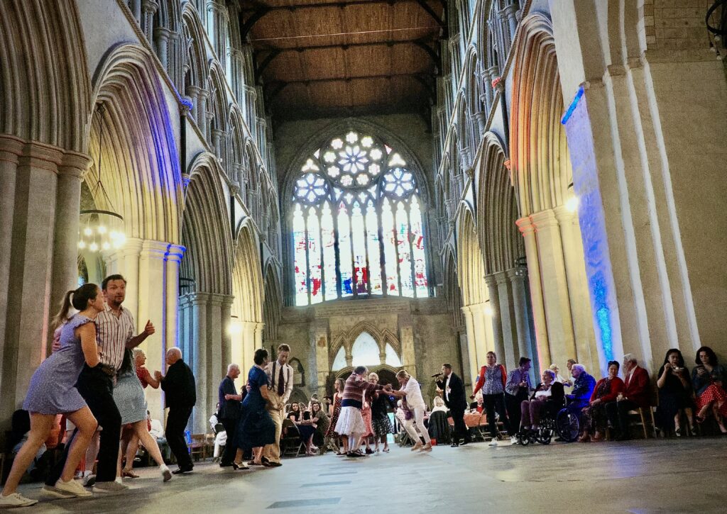 St Albans Cathedral's VE Day dance. Photo: John Andrews