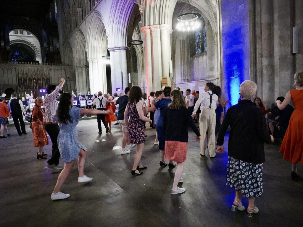 St Albans Cathedral's VE Day dance. Photo: John Andrews