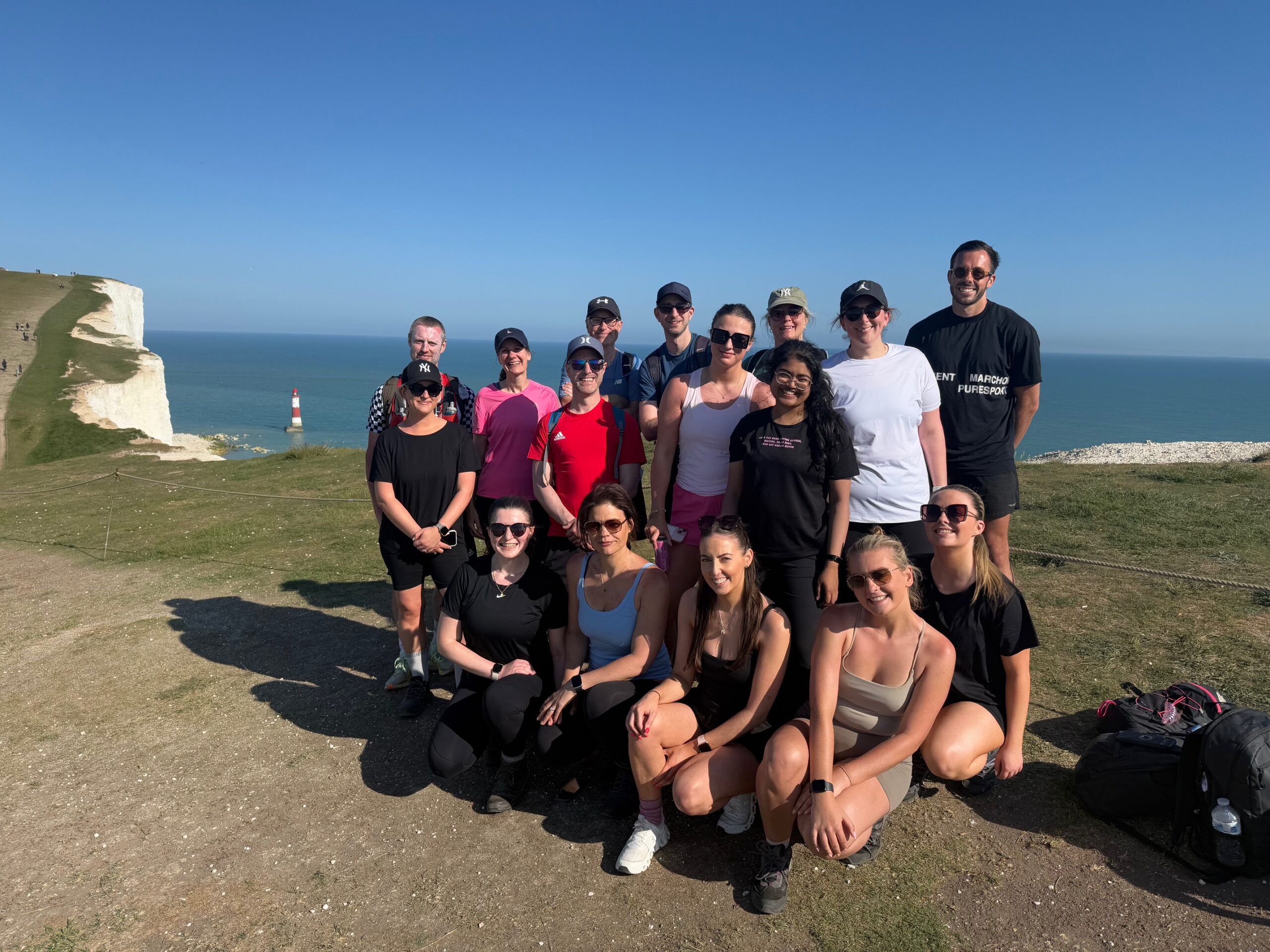 The Taylor Walton team at the end of their 22 mile charity walk.