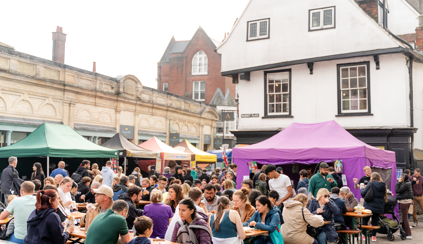 A previous street event in St Albans city centre.