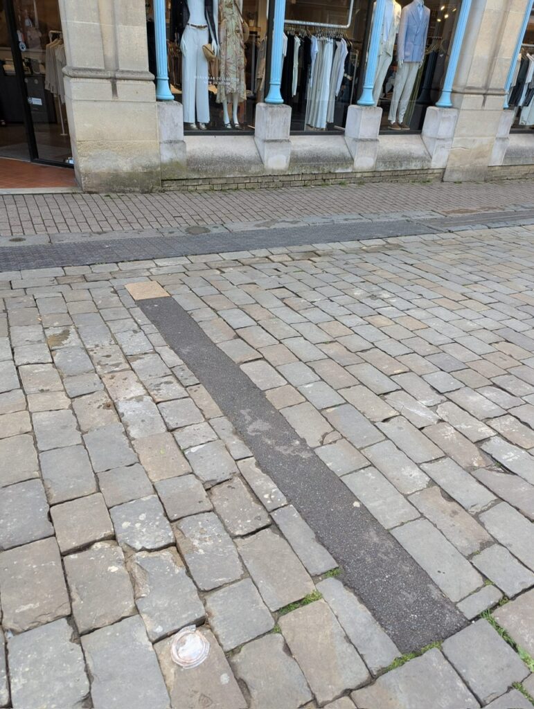 Examples of Tarmac being used for unsightly repairs.