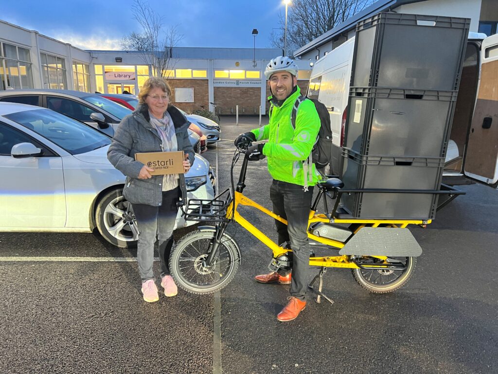 Matt Fisher and the cargo e-bike