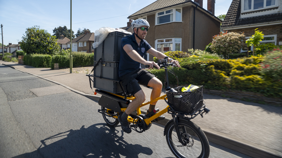 Matt Fisher and the cargo e-bike