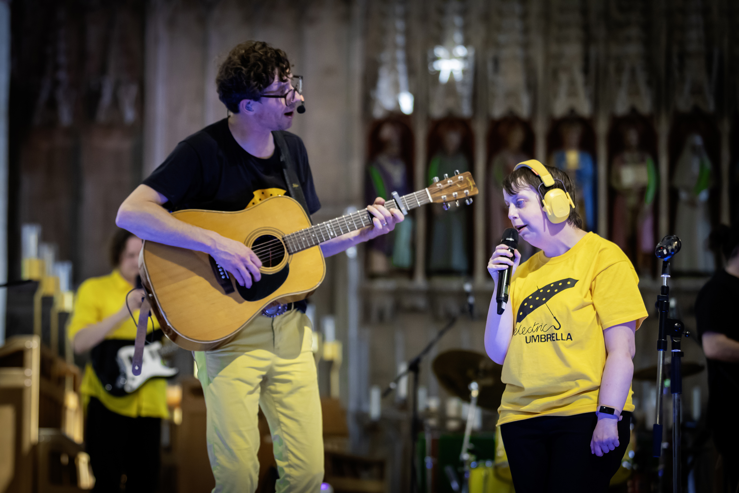 Electric Umbrella at St Albans Cathedral. Photo: Michael Lyons