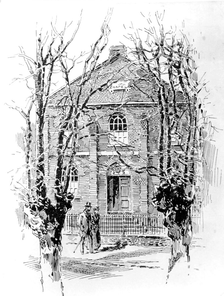 First Methodist chapel in Leyton Road, 1870-86