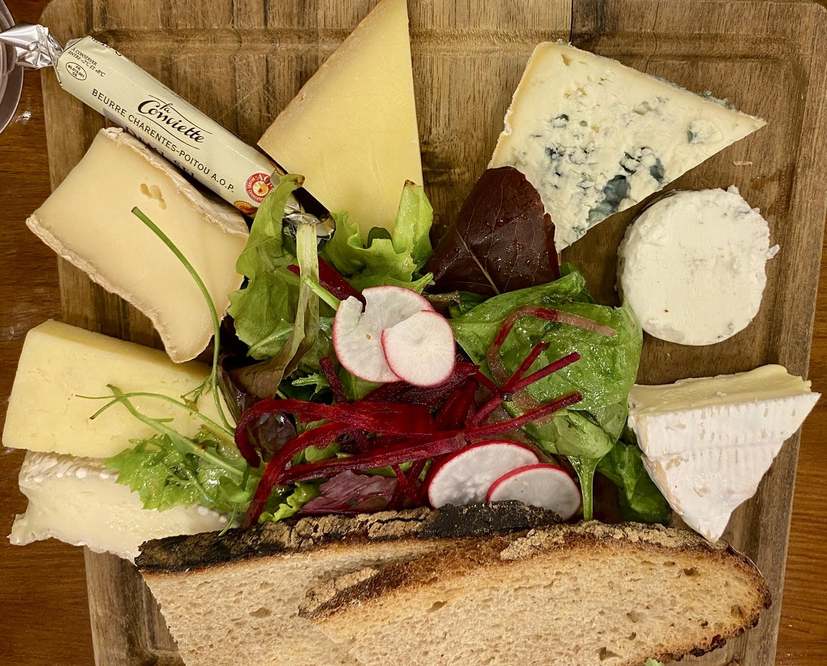 French cheese board