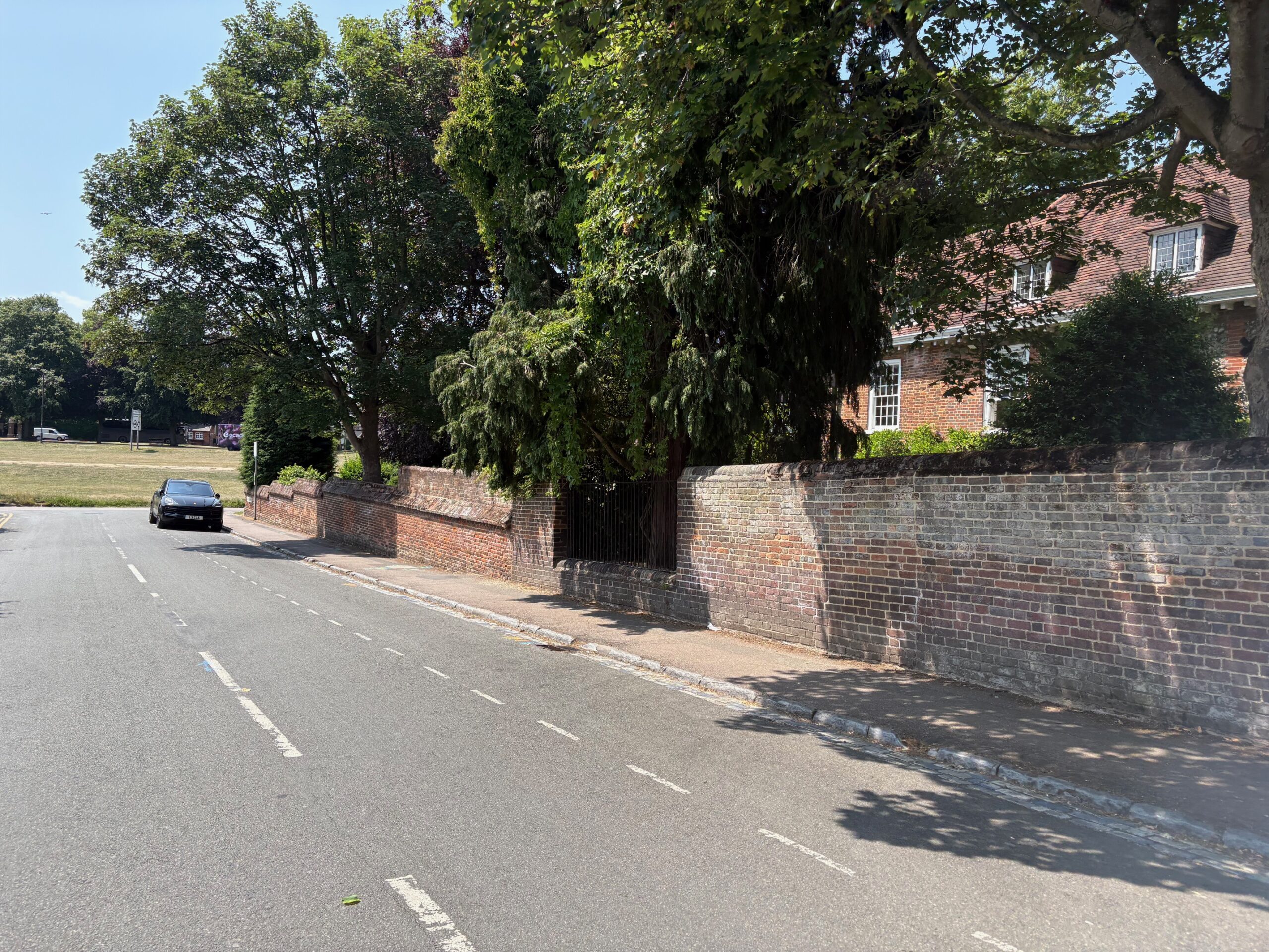 On-street parking spaces in Harpenden.