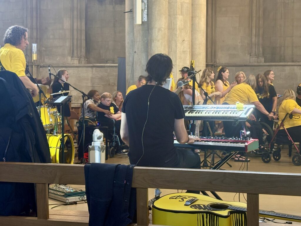 Electric Umbrella at St Albans Cathedral. Photo: Matt Adams