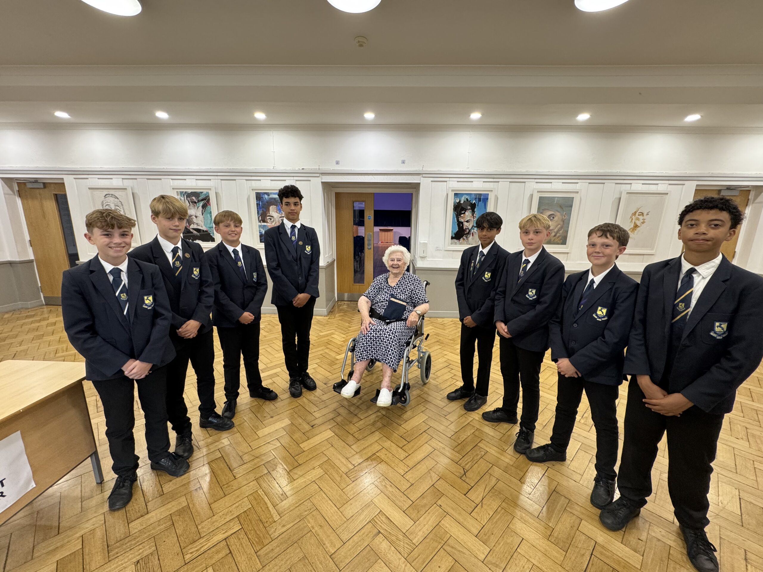 Olga Hopkins returns to Verulam School