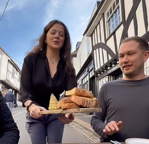 Eating with Tod visits Dylans in St Albans