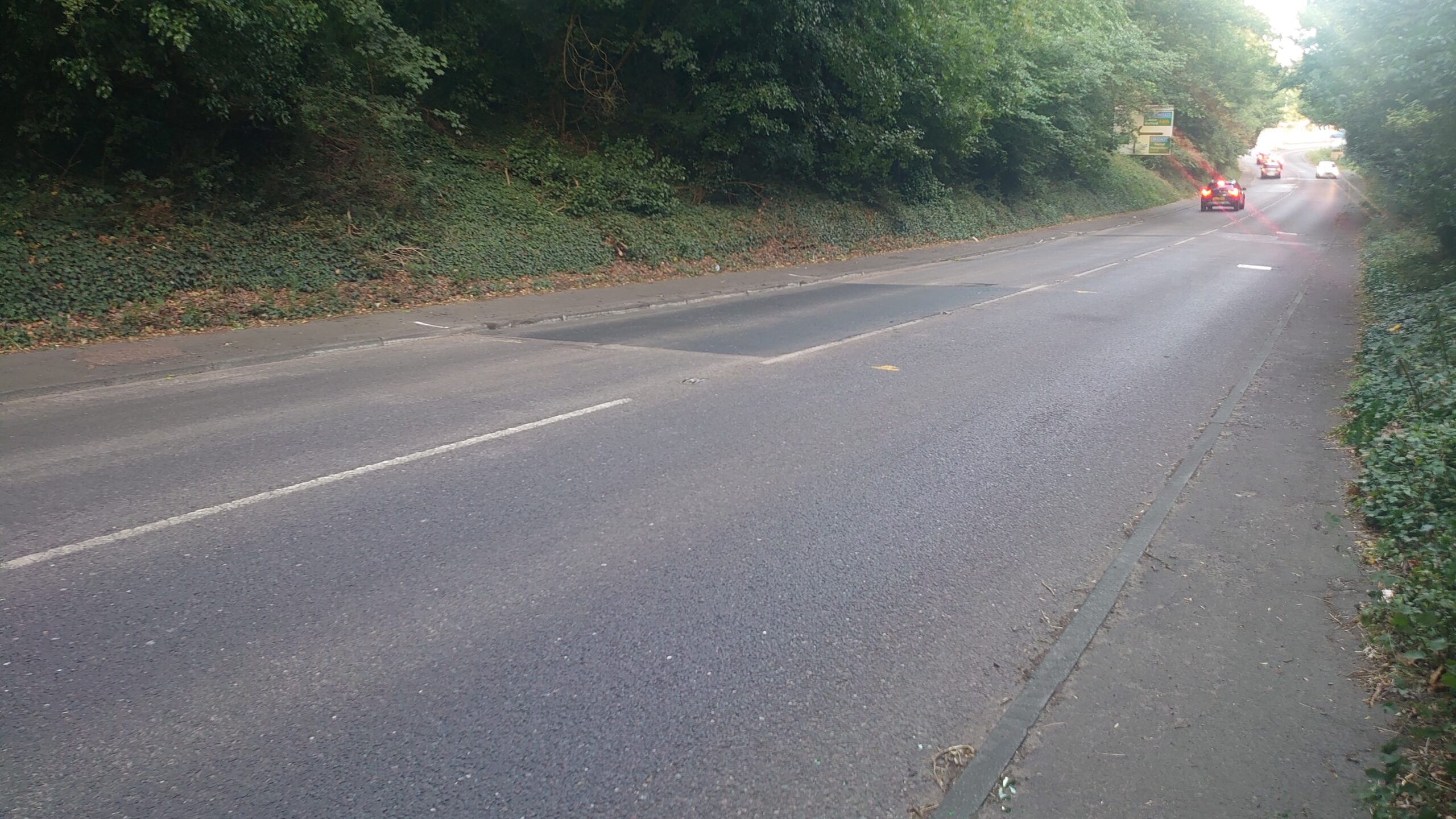 The stretch of St Julian's Hill has finally been repaired.