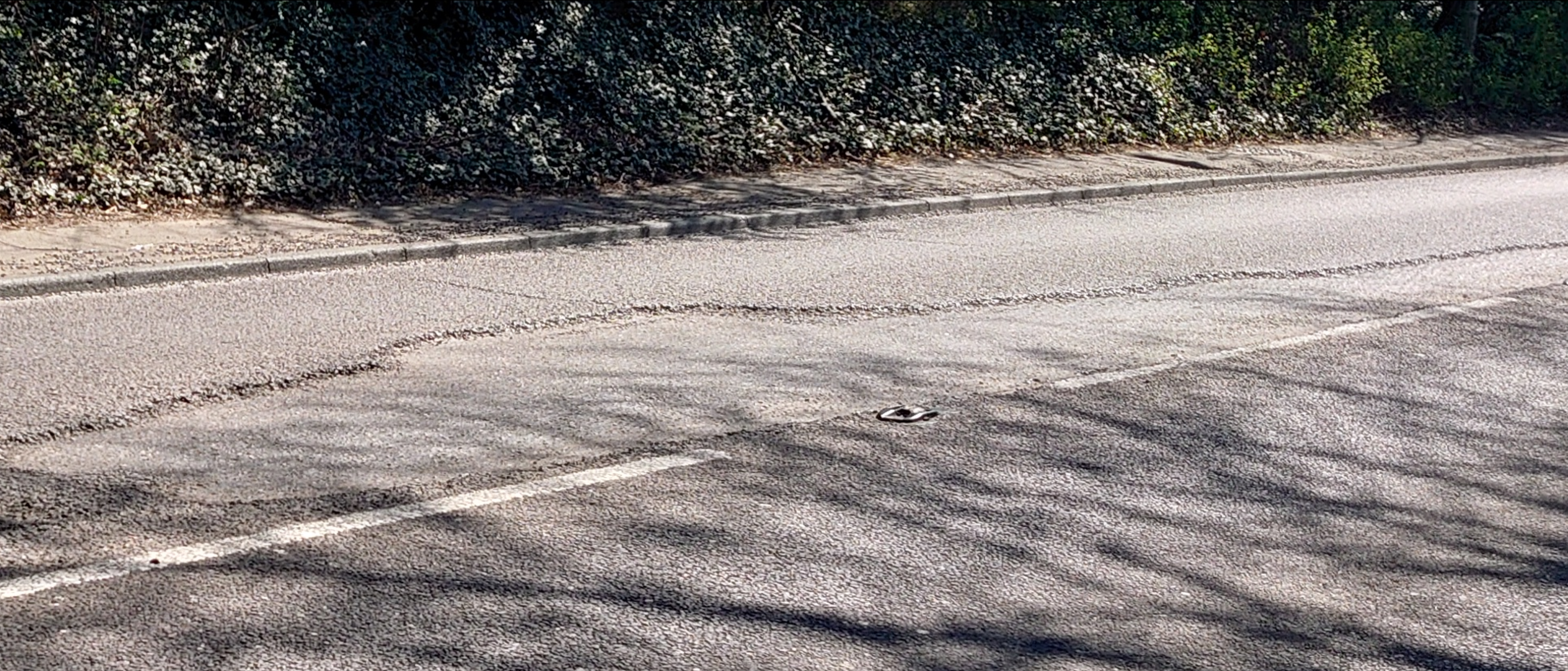 The state of the road before the repairs.