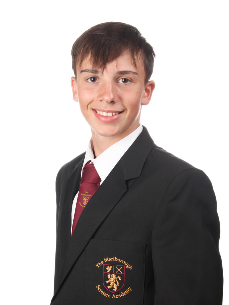 Oliver Tarvet when he was at The Marlborough Science Academy.