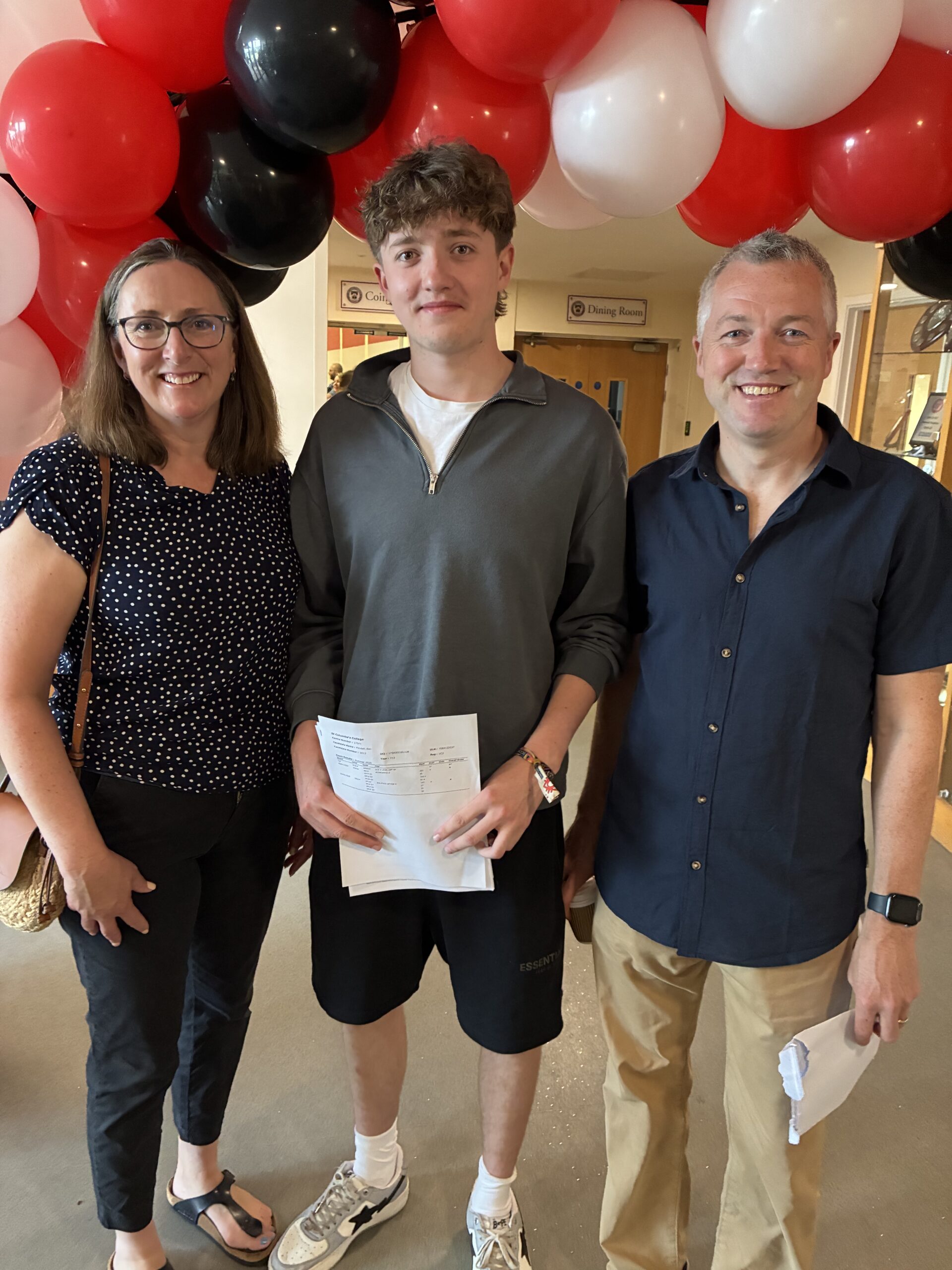 A level results day at St Columba's College