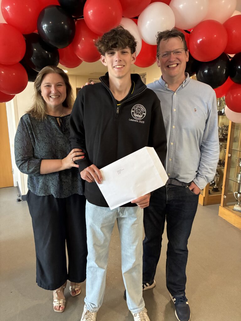 A level results day at St Columba's College