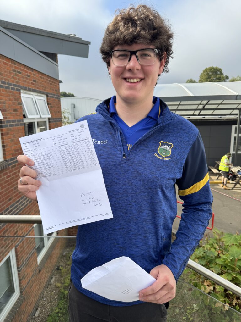 Head student Albi will be beginning a degree apprenticeship