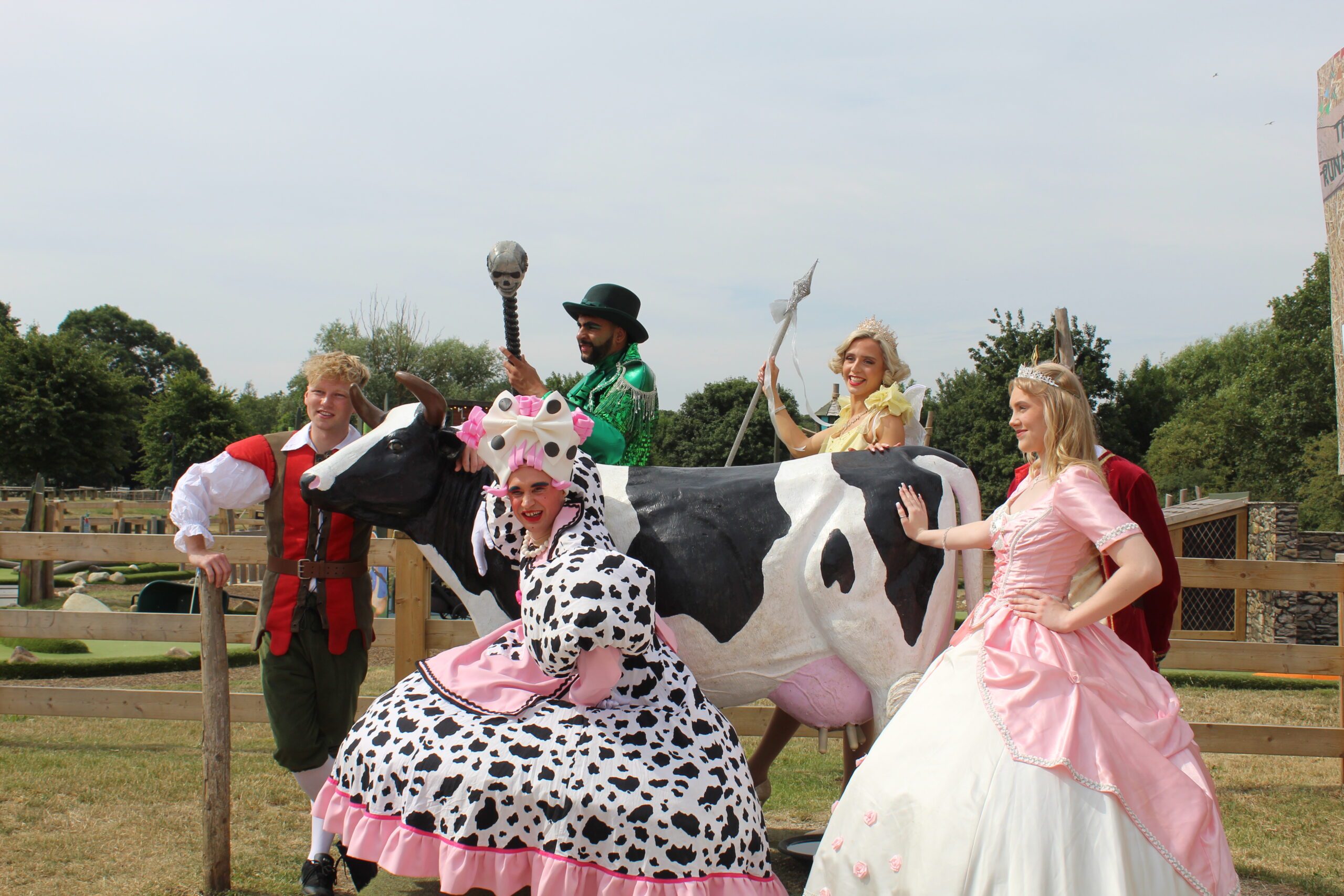 The stars of this year's Harpenden panto - Jack and the Beanstalk.