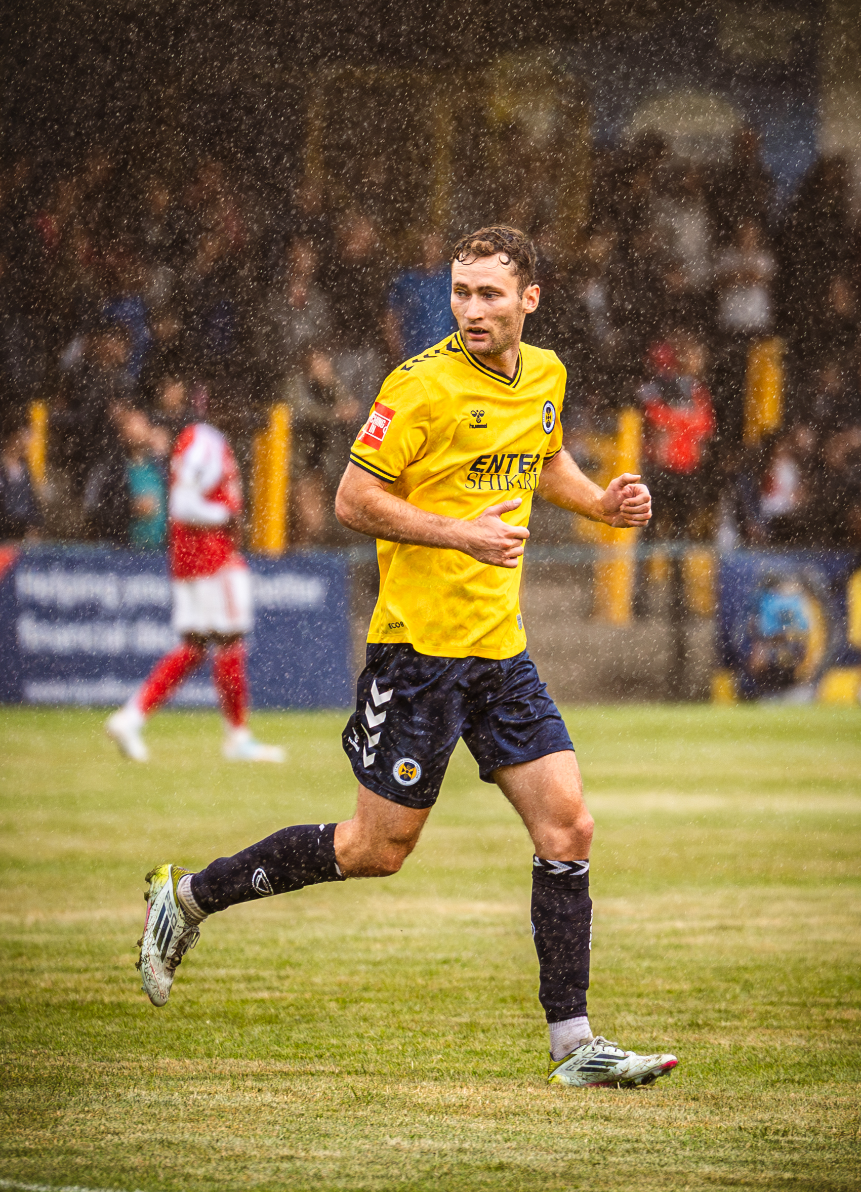 Jason Mather in City's clash with Arsenal U21s. Photo: Dean Pegg