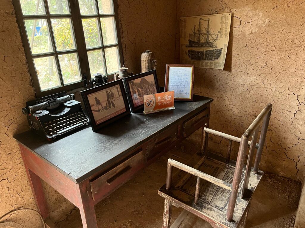 Hogg's desk, preserved or recreated, 2025