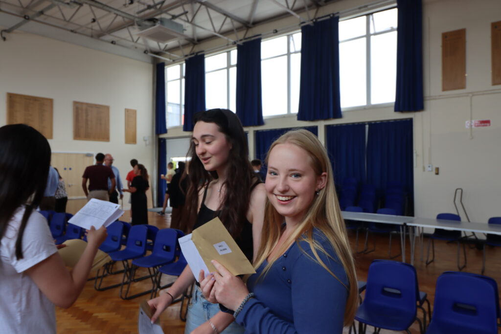 A level results day at Samuel Ryder Academy