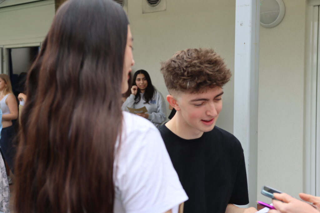 A level results day at Samuel Ryder Academy