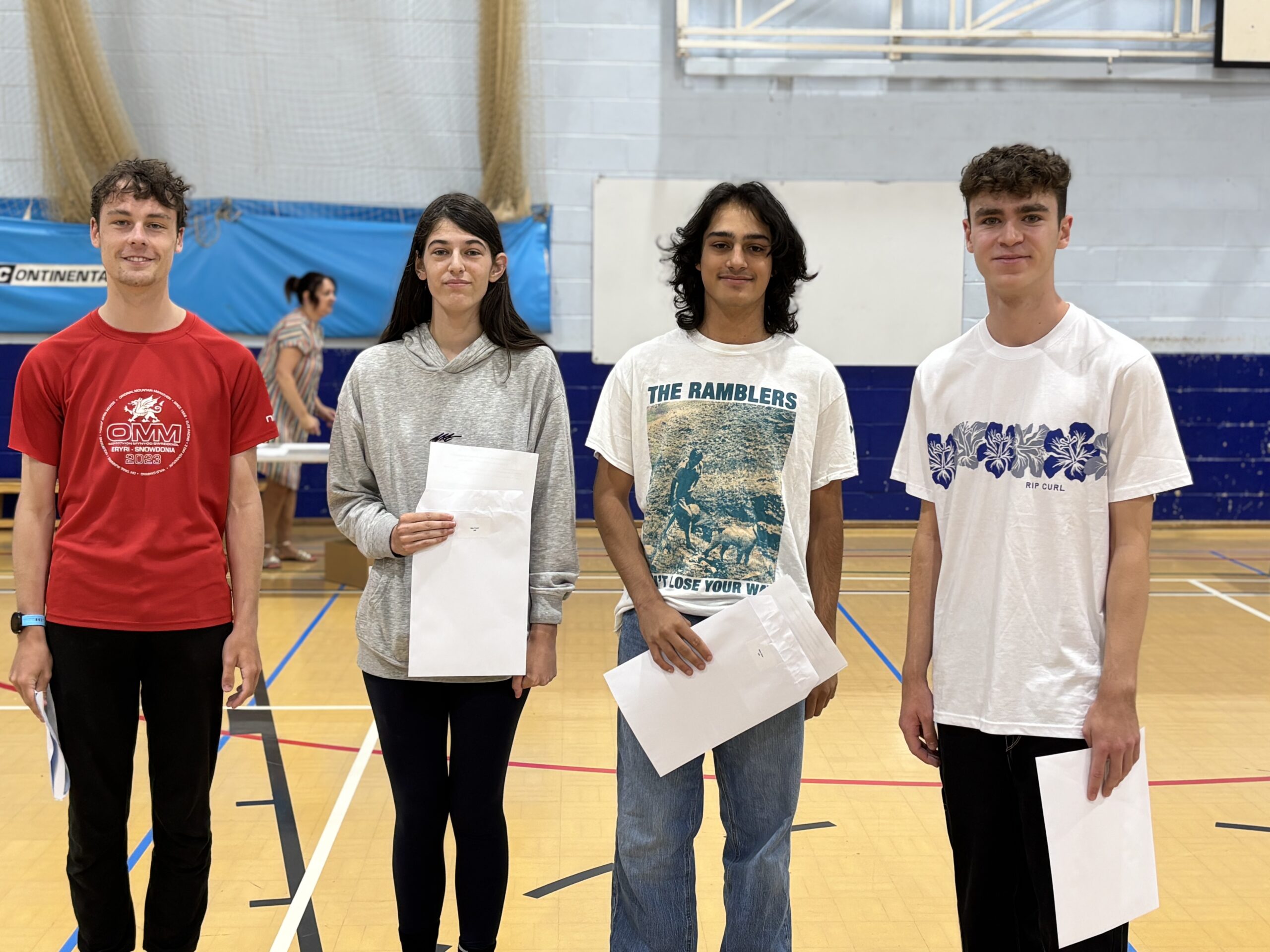Sir John Lawes School students collect their A level results.